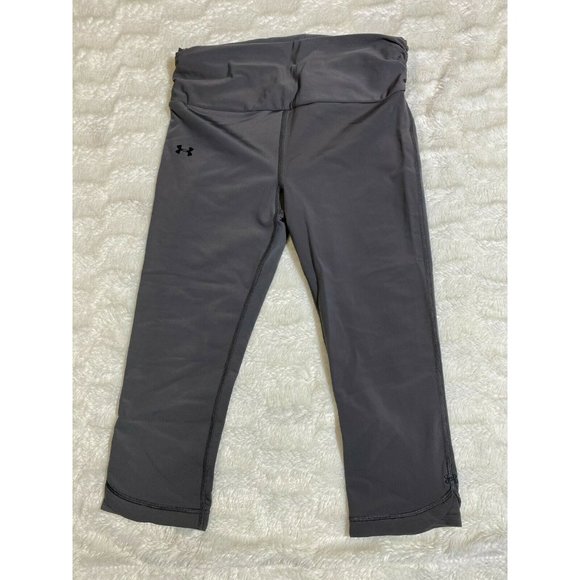 Under Armour Womens Capri Leggings Gray Sz Small - Picture 1 of 4